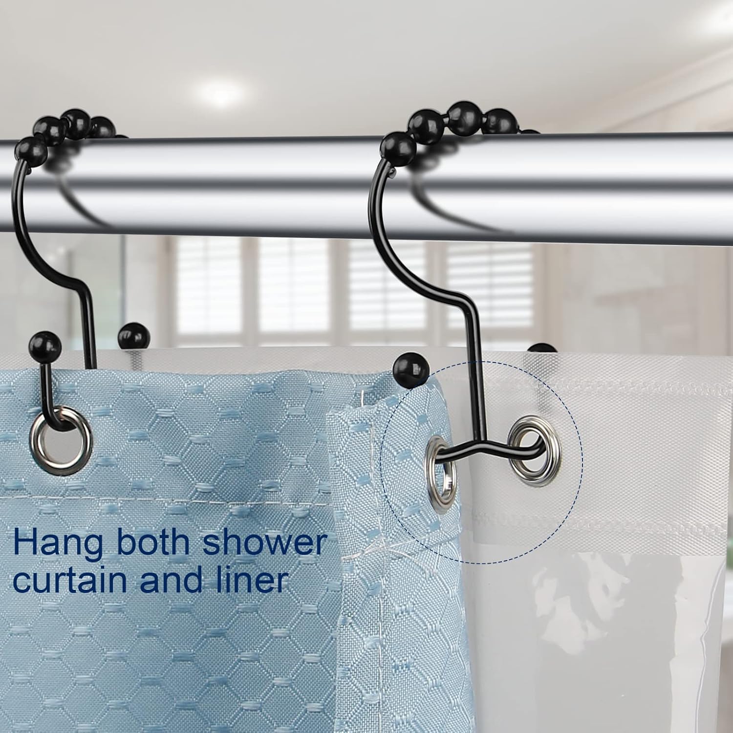 Douchegordijnhaak, stevige dub - Curtain Rods recensie en prijs