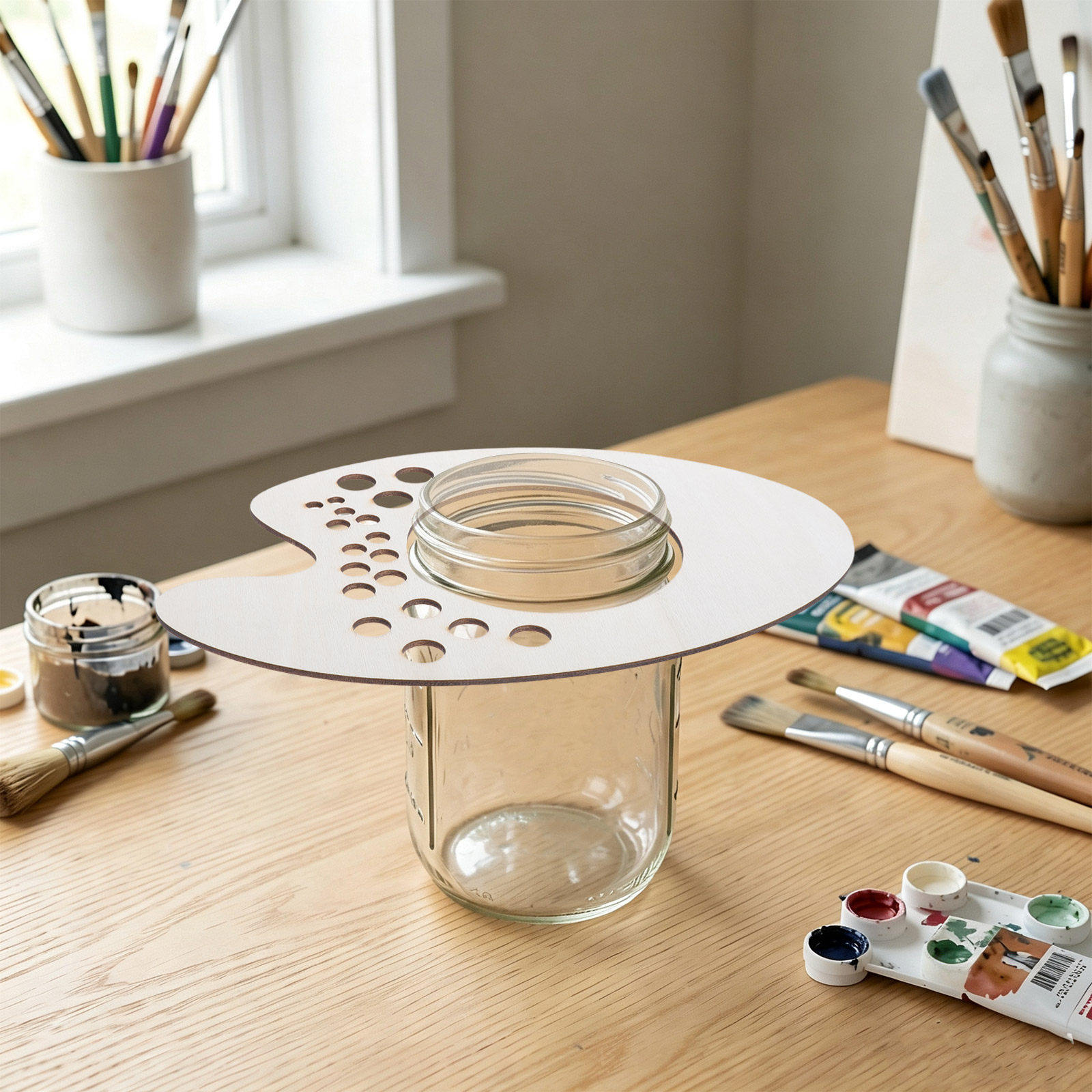 6 stuks houten penseelhouder m - Paint Brush recensie en prijs