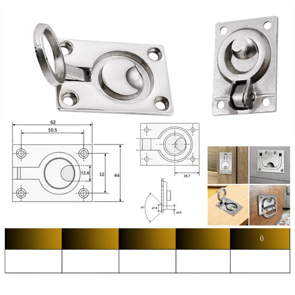 316 RVS Ronde Inbouw Trekring  - Door Handle recensie en prijs