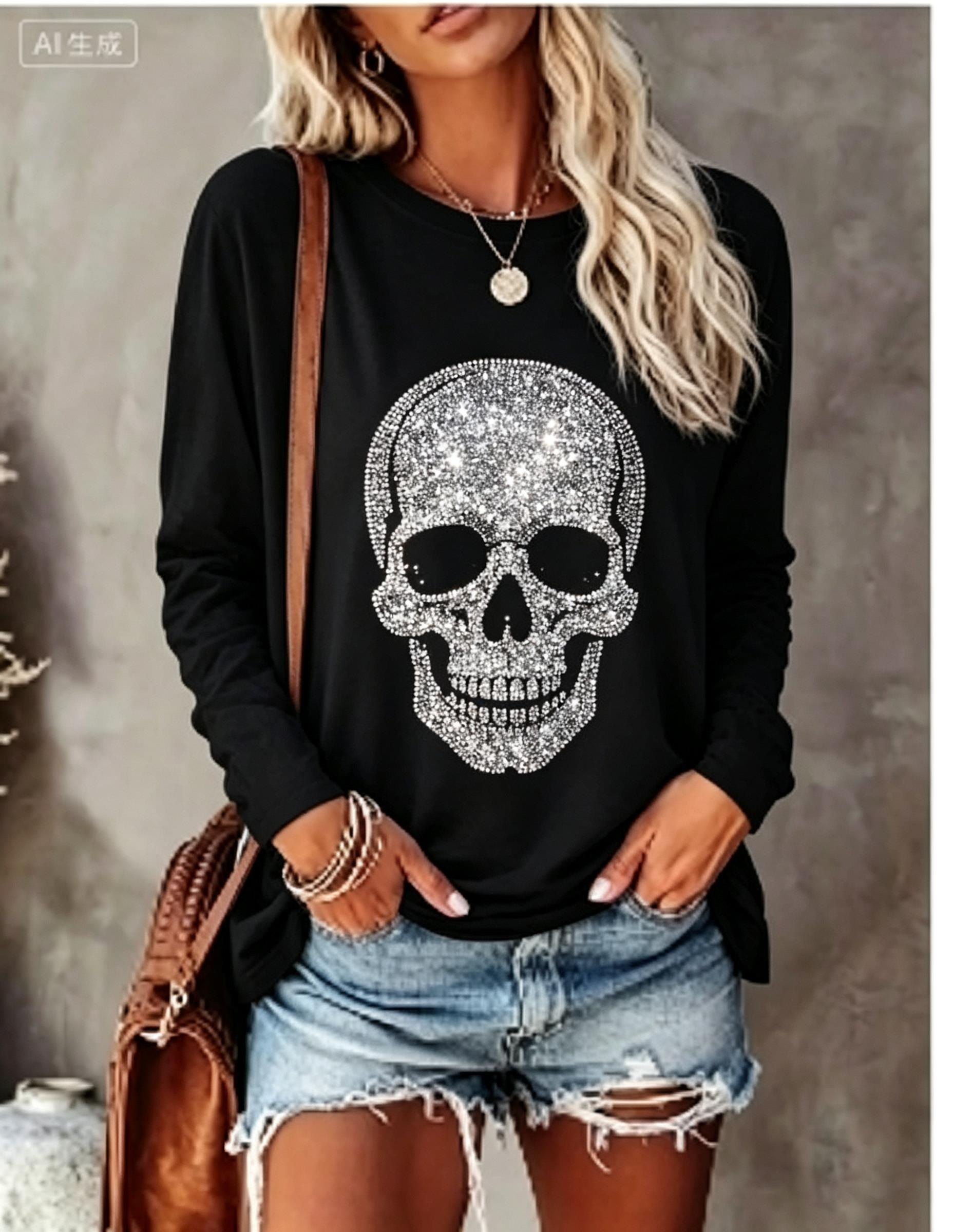 Dames T-shirt met lange mouwen - Wallpaper recensie en prijs