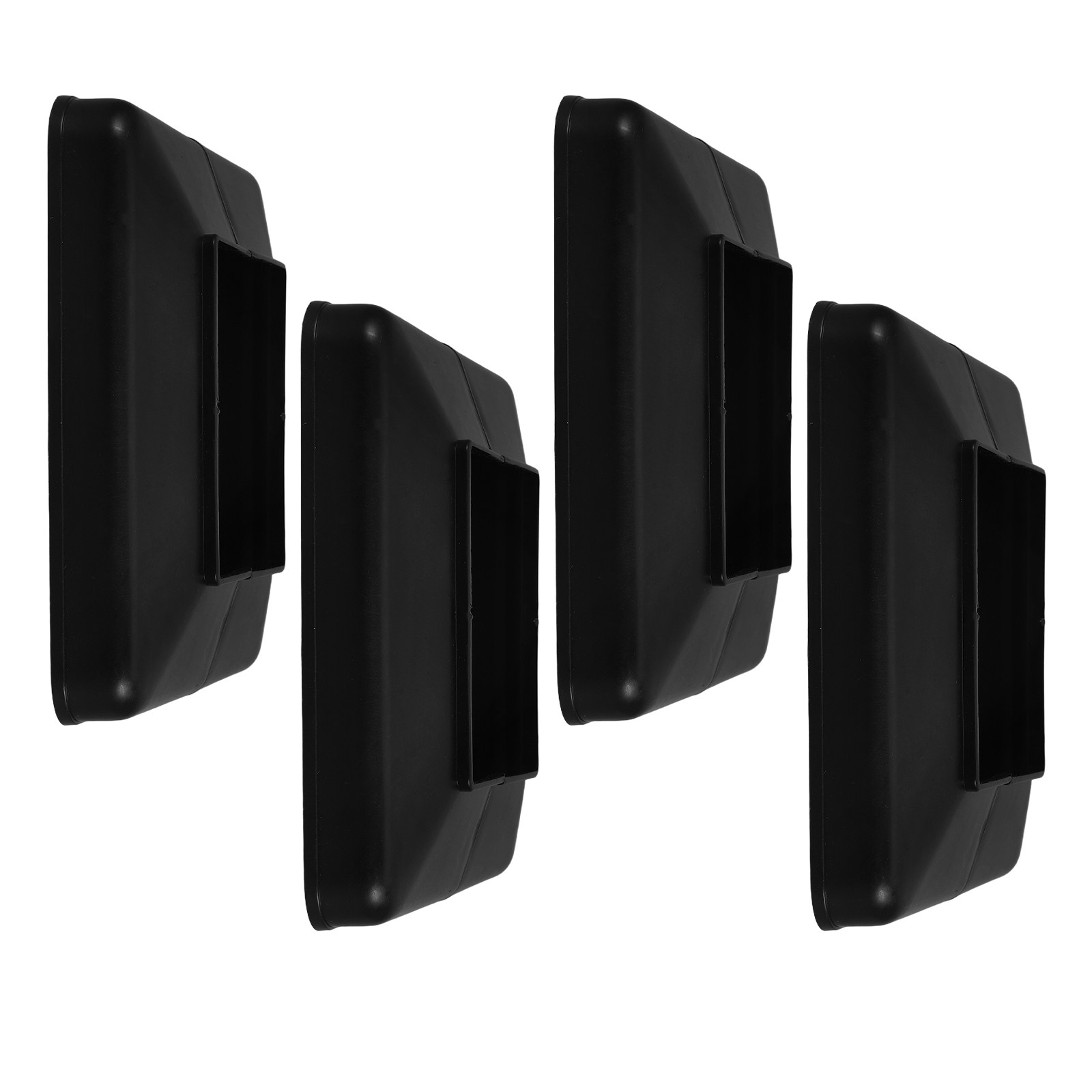 4 stuks zwarte dekpostafdekkin - Home Improvement Fence recensie en prijs