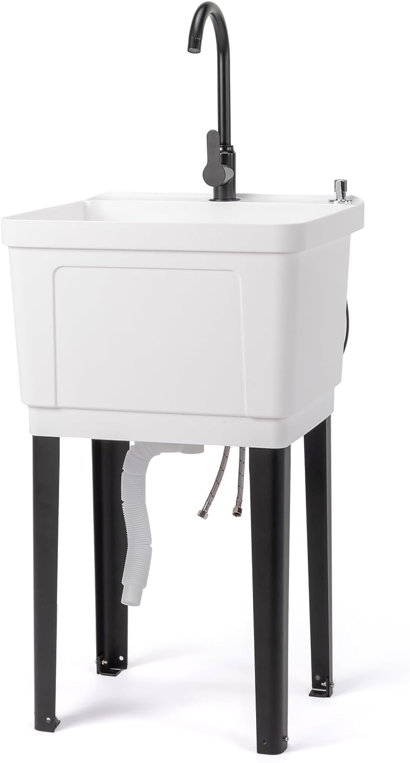 13-gallon wasbak voor de wasru - Faucet recensie en prijs