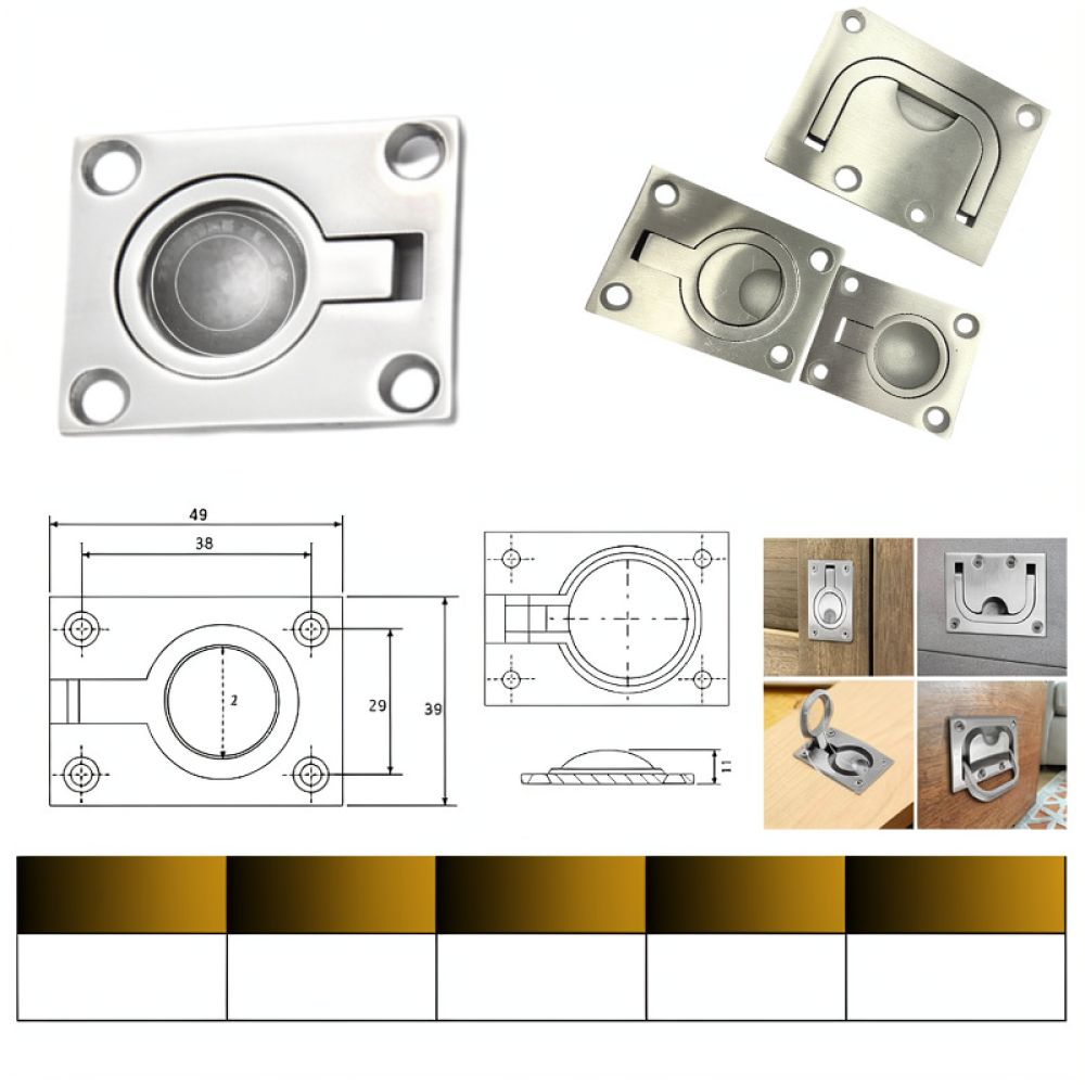 Verborgen ringgreep 316 roestv - Door Handle recensie en prijs